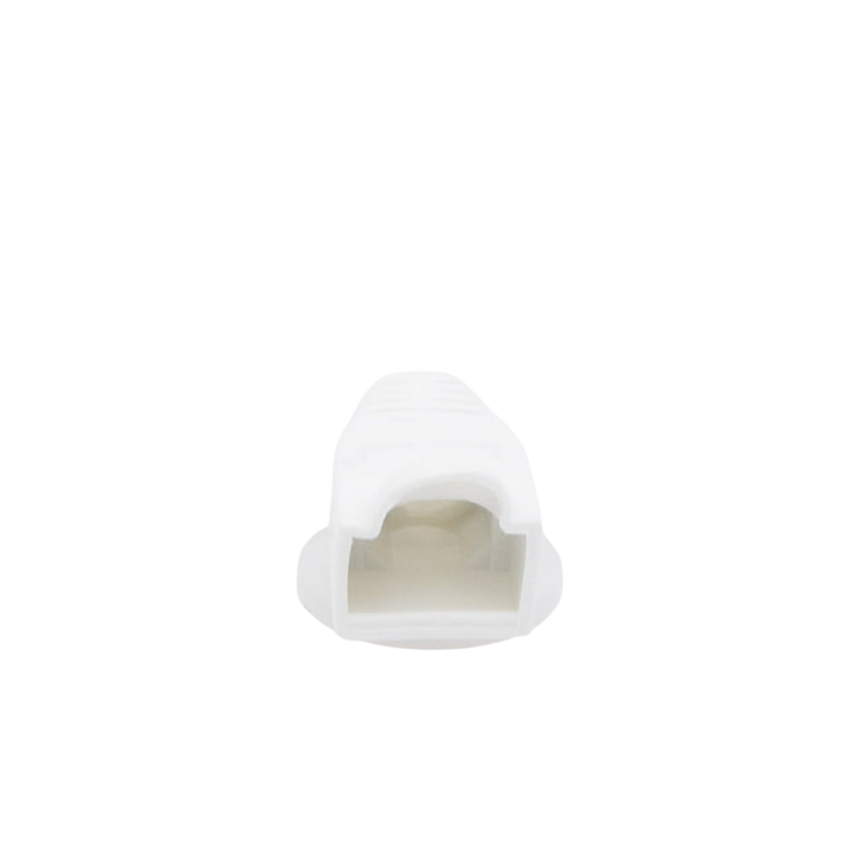 Bota Plástica para Protección de Plug RJ45, Color Blanco