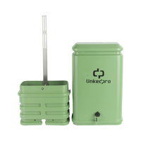 Pedestal para Cajas de Empalme de Fibra Óptica Tipo Cubo Color Verde con Bracket Estándar (No Incluye Caja de Empalme)