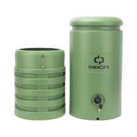 Pedestal para Cajas de Empalme de Fibra Óptica Cilíndrico Color Verde con Bracket Estándar (No Incluye Caja de Empalme)