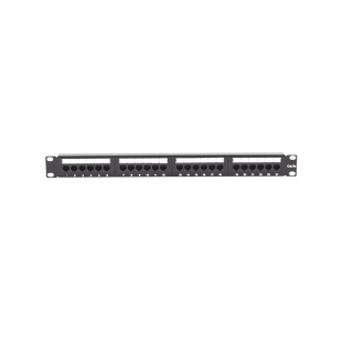 Panel de Parcheo de Impacto (110) UTP de 24 Puertos Cat5e, 19 Pulgadas con Barra para Organizar Cable