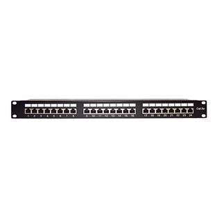 Panel de Parcheo de Impacto Blindado (STP) de 24 Puertos Cat5e, 19 Pulgadas