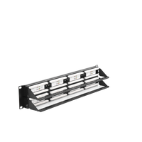 Panel de Parcheo de Impacto (110) UTP de 48 Puertos Cat6, 19 Pulgadas (48.26 cm), 2U, con Barra para Organizar Cable
