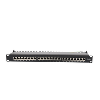 Panel de Parcheo de Impacto (110) Blindado de 24 Puertos Cat6A