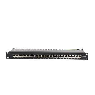 Panel de Parcheo de Impacto (110) Blindado de 24 Puertos Cat6A
