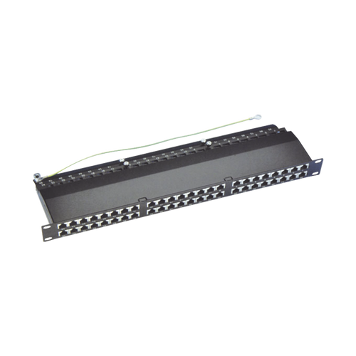 Panel de parcheo de impacto (110) blindado de 48 puertos Cat6A