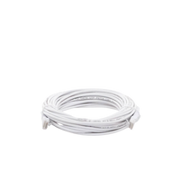 Mini Patch Cord Cat6 Ultra Slim 10 Metros (32.81 Pies) Blanco ? Ahorra Espacio sin Organizadores, con Bota Flexible