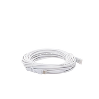 Mini Patch Cord Cat6 Ultra Slim 10 Metros (32.81 Pies) Blanco ? Ahorra Espacio sin Organizadores, con Bota Flexible