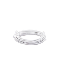Mini Patch Cord Cat6 Ultra Slim 10 Metros (32.81 Pies) Blanco ? Ahorra Espacio sin Organizadores, con Bota Flexible