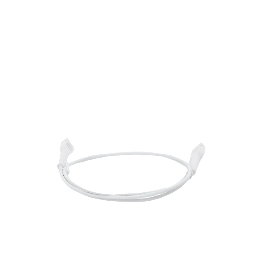 Mini Patch Cord Cat6 Ultra Slim 1 Metro (3.28 Pies) Blanco ? Ahorra Espacio sin Organizadores, con Bota Flexible