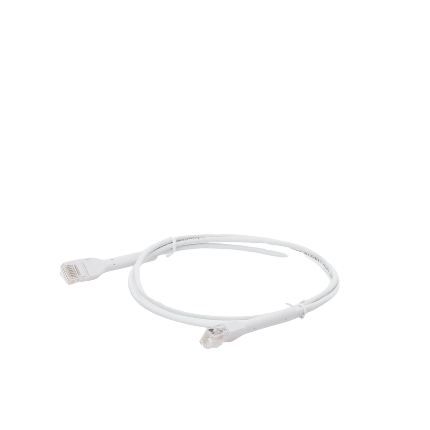 Mini Patch Cord Cat6 Ultra Slim 1 Metro (3.28 Pies) Blanco ? Ahorra Espacio sin Organizadores, con Bota Flexible