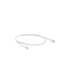 Mini Patch Cord Cat6 Ultra Slim 1 Metro (3.28 Pies) Blanco ? Ahorra Espacio sin Organizadores, con Bota Flexible