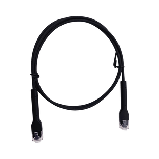 Mini Patch Cord Cat6 Ultra Slim 5 m Negro – Ahorra Espacio sin Organizadores, con Bota Flexible