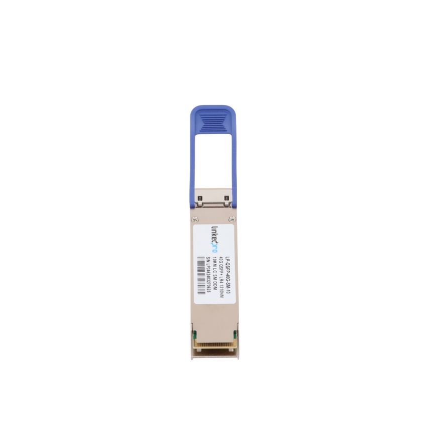 Transceptor Óptico QSFP+ (Mini-Gbic) / Monomodo 1310 nm / 40 Gbps / 40GBASE-LR4 / Conectores LC/UPC Dúplex / DDM / Hasta 10 km