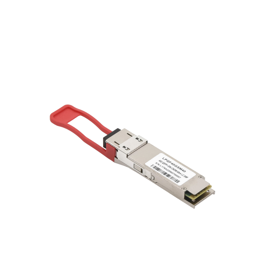 Transceptor Óptico QSFP+ (Mini-Gbic) / Monomodo 1310 nm / 40 Gbps / 40GBASE-ER4 /Conectores LC/UPC Dúplex / DDM / Hasta 40 km