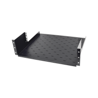 Rack Abierto de Montaje en Pared, de 19in, de 2 Unidades de Rack, con Charola de 460 mm de Profundidad, Se envía el Gabinete Armado.
