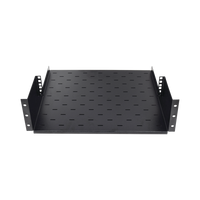 Rack Abierto de Montaje en Pared, de 19in, de 2 Unidades de Rack, con Charola de 460 mm de Profundidad, Se envía el Gabinete Armado.