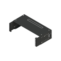 Rack Abierto de montaje en Pared, de 19in,  Profundidad Ajustable (8" a 12") de 2.5  Unidades de rack, con Capacidad de Crecimiento.