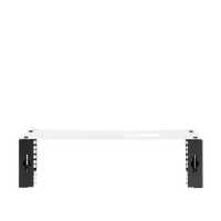 Rack Abierto de montaje en Pared, de 19in,  Profundidad Ajustable (8" a 12") de 2.5  Unidades de rack, con Capacidad de Crecimiento.