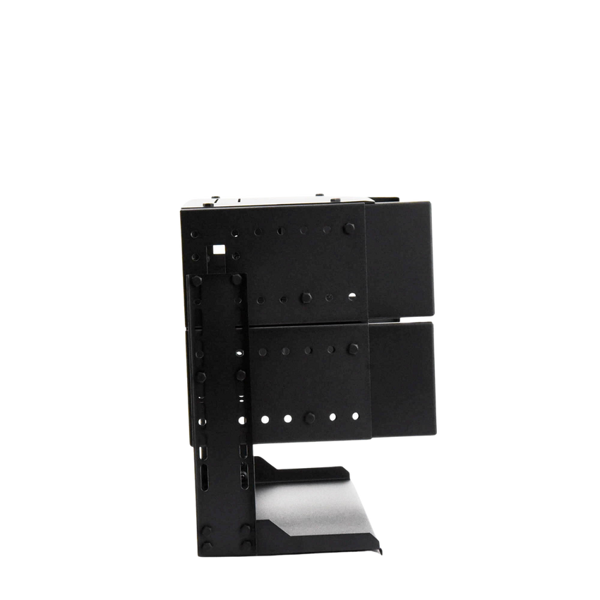 Rack Abierto de montaje en Pared, de 19in, 5 Unidades de rack, Profundidad Ajustable (8" a 12") con Charola de Uso Múltiple.