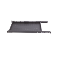 Charola Ventilada para Soportar Equipos en Rack, Profundidad Ajustable de 495 a 965 mm, 1U, Color Negro