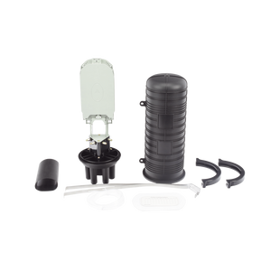 Caja de Distribución de Fibra Óptica Vertical Tipo Domo, 48 Empalmes (Expandible Hasta 96 Empalmes con Charola LP-SCV-48-ST), Exterior, IP68
