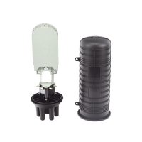 Caja de Distribución de Fibra Óptica Vertical tipo Domo, 48 empalmes (Expandible hasta 96 empalmes con charola LP-SCV-48-ST), Exterior, IP68