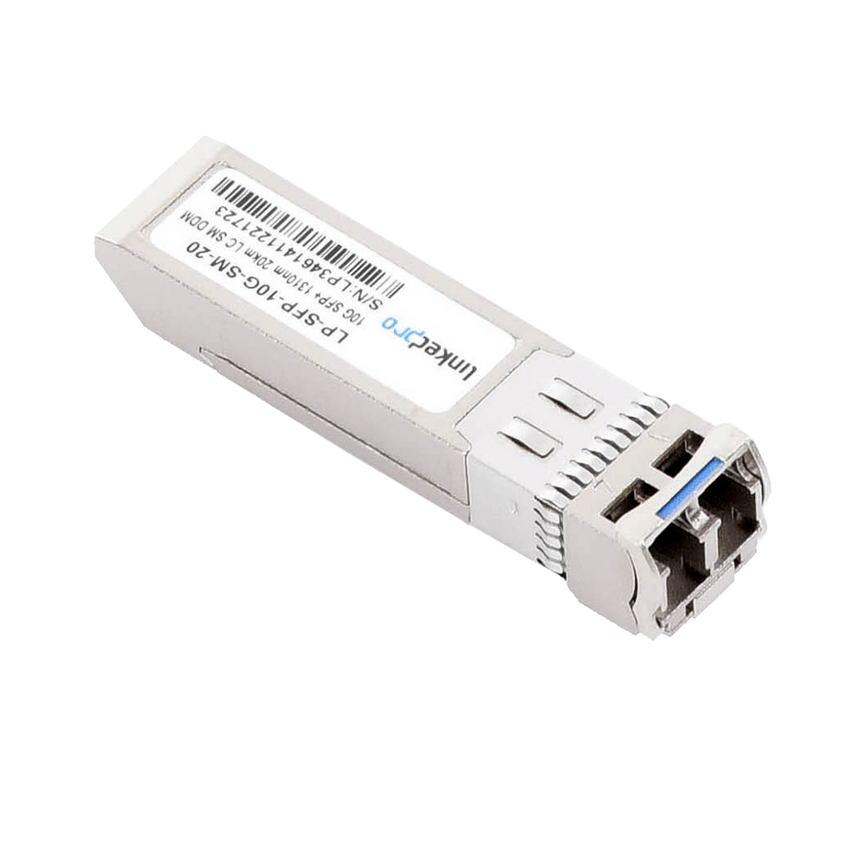 Transceptor Óptico SFP+ (Mini-Gbic) / Monomodo 1310 nm / 10 Gbps / 10GBASE-LR / Conectores LC/UPC Dúplex / DDM / Hasta 20 km