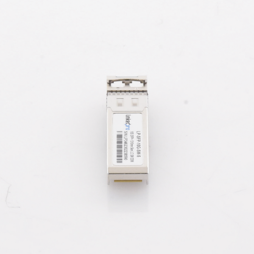 Transceptor Óptico SFP+ (Mini-Gbic) / Monomodo 1310 nm / 10 Gbps / 10GBASE / Conectores LC/UPC Dúplex / DDM / Hasta 5 km