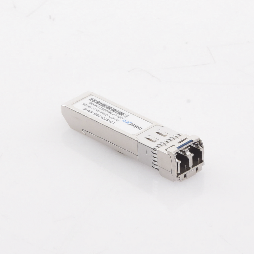 Transceptor Óptico SFP+ (Mini-Gbic) / Monomodo 1310 nm / 10 Gbps / 10GBASE / Conectores LC/UPC Dúplex / DDM / Hasta 5 km