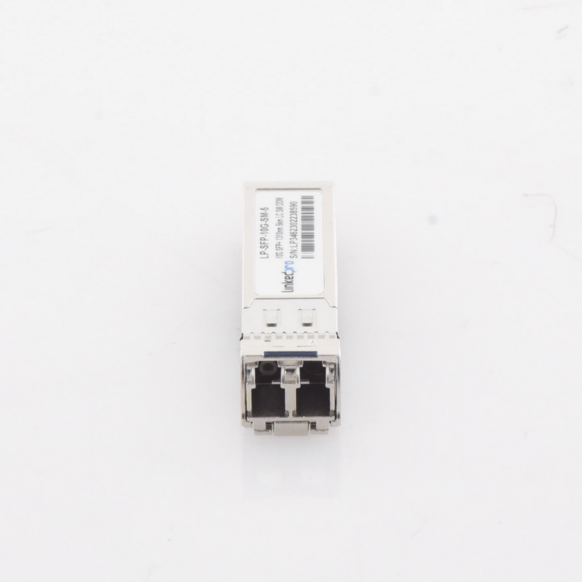 Transceptor Óptico SFP+ (Mini-Gbic) / Monomodo 1310 nm / 10 Gbps / 10GBASE / Conectores LC/UPC Dúplex / DDM / Hasta 5 km