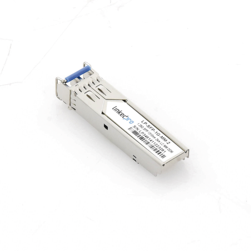 Transceptor Óptico SFP (Mini-Gbic) / Multimodo 1310 nm / 1.25 Gbps / 1000BASE-SX / Conectores LC/UPC Dúplex / DDM / Hasta 2 km