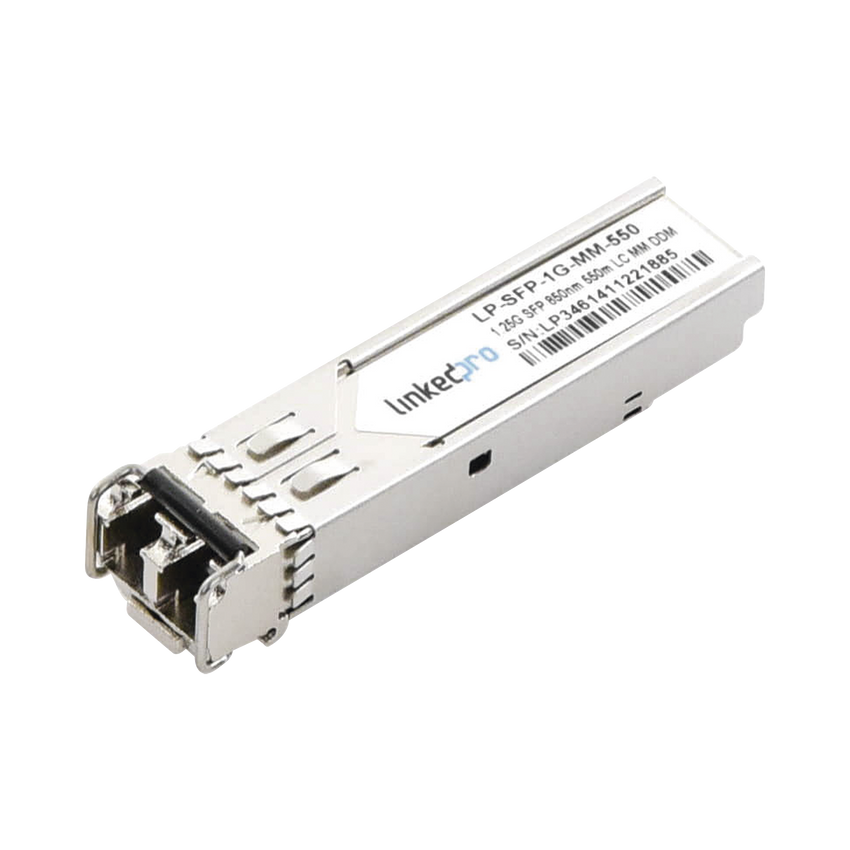 Transceptor Óptico SFP (Mini-Gbic) / Multimodo 850 nm / 1.25 Gbps / 1000BASE-SX / Conectores LC/UPC Dúplex / DDM / Hasta 550 m