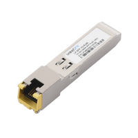 Transceptor Óptico SFP a RJ45 / Auto negociación 10/100/1000 Mbps / Conector RJ45 / 1000BASE-T / Distancia de hasta 100 m.