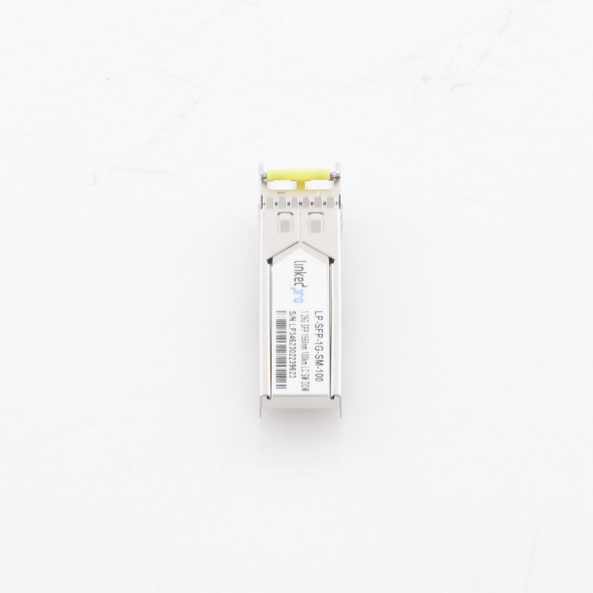 Transceptor Óptico SFP (Mini-Gbic) / Monomodo 1550 nm / 1.25 Gbps / 1000BASE-ZX / Conectores LC/UPC Dúplex / DDM / Hasta 100 km