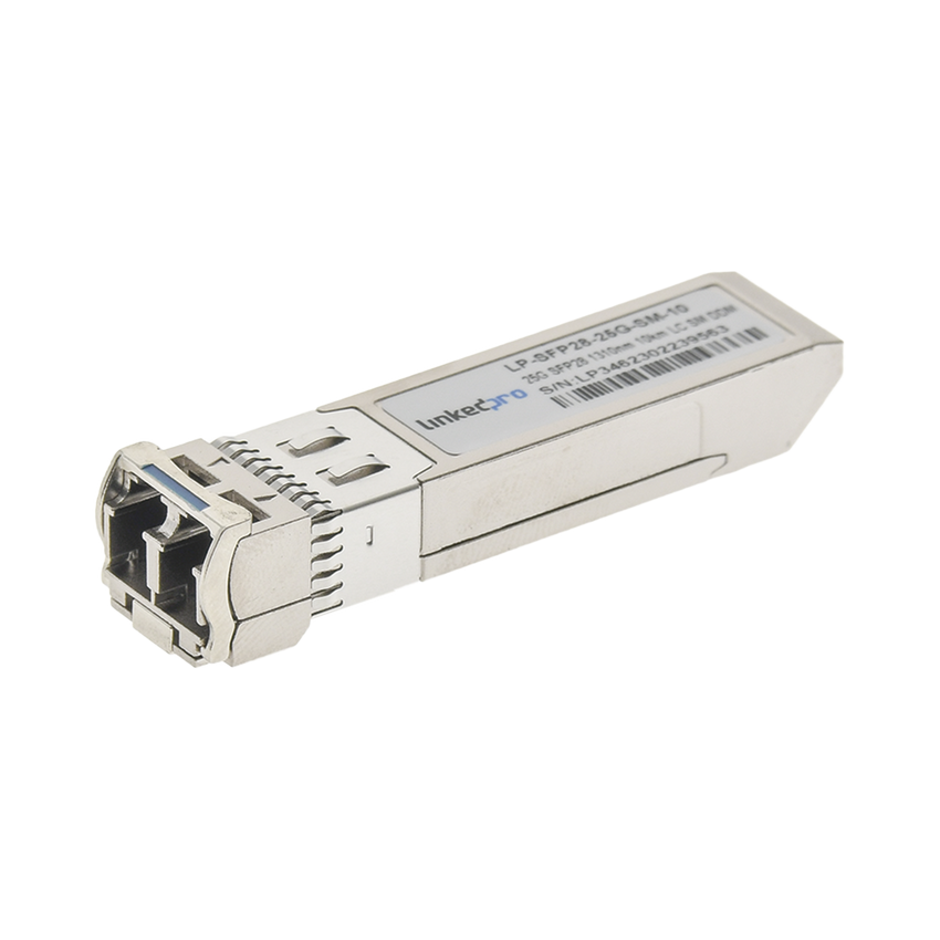 Transceptor Óptico SFP28 (Mini-Gbic) / Monomodo 1310 nm / 25 Gbps / 25GBASE-LR / Conectores LC/UPC Dúplex / DDM / Hasta 10 km