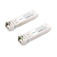 Transceptores Ópticos Bidireccionales SFP+ (Mini-Gbic) / Monomodo 1270 & 1330 nm / 10 Gbps / 1000BASE-BX / Conector LC/UPC Simplex / DDM / Hasta 20 km / 2 Piezas