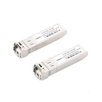 Transceptores Ópticos Bidireccionales SFP+ (Mini-Gbic) / Monomodo 1270 & 1330 nm / 10 Gbps / 1000BASE-BX / Conector LC/UPC Simplex / DDM / Hasta 40 km / 2 Piezas