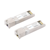 Transceptores Ópticos Bidireccionales SFP+ (Mini-Gbic) / Monomodo 1490 & 1550 nm / 10 Gbps / 10GBASE-BX / Conector LC/UPC Simplex / DDM / Hasta 80 km / 2 Piezas