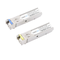 Transceptores Ópticos Bidireccionales SFP (Mini-Gbic) / Monomodo 1310 & 1550 nm / 1.25 Gbps / 1000BASE-BX / Conector LC/UPC Simplex / DDM / Hasta 40 km / 2 Piezas