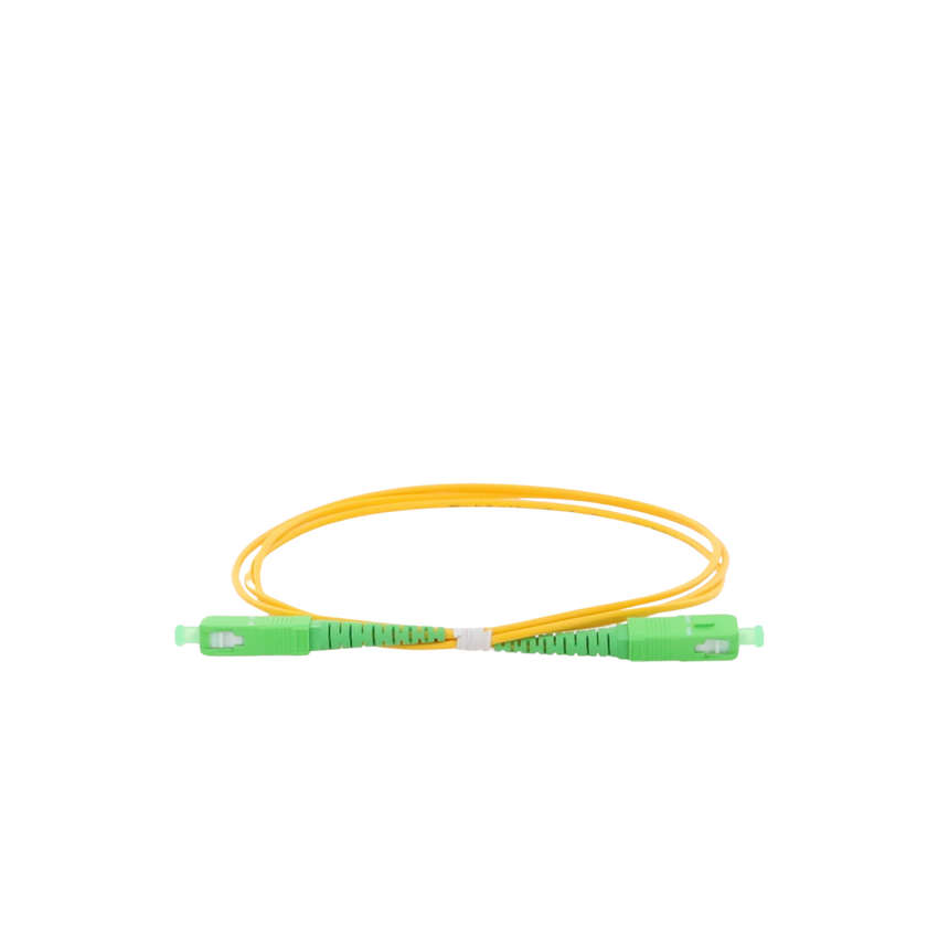 Jumper de Fibra Óptica Monomodo SC/APC-SC/APC Simplex de 1 Metro (3.28 Pies), 2mm