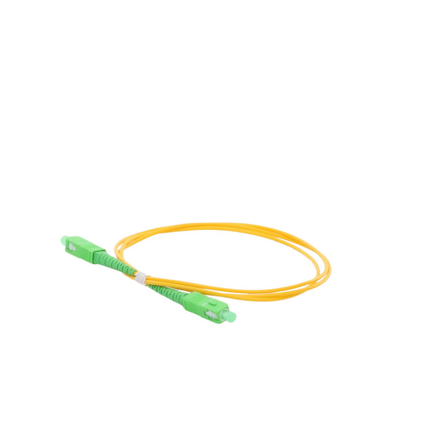 Jumper de Fibra Óptica Monomodo SC/APC-SC/APC Simplex de 1 Metro (3.28 Pies), 2mm