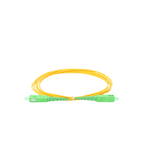 Jumper de Fibra Óptica Monomodo SC/APC-SC/APC Simplex de 2 Metros (6.56 Pies), 2mm