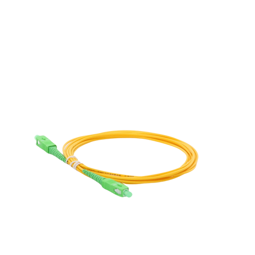 Jumper de Fibra Óptica Monomodo SC/APC-SC/APC Simplex de 3 Metros (9.84 Pies), 2mm