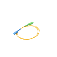 Jumper de Fibra Óptica Monomodo SC/APC-SC/UPC Simplex de 1 Metro (3.28 Pies), 2mm