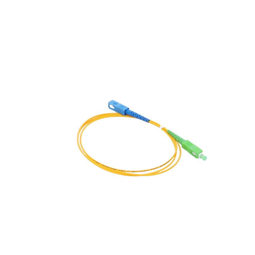 Jumper de Fibra Óptica Monomodo SC/APC-SC/UPC Simplex de 1 Metro (3.28 Pies), 2mm
