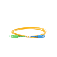 Jumper de Fibra Óptica Monomodo SC/APC-SC/UPC Simplex de 2 Metros (6.56 Pies), 2mm