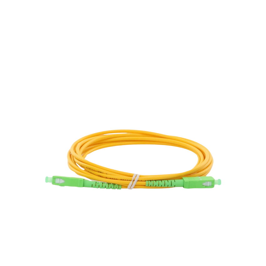 Jumper de Fibra Óptica Monomodo SC/APC-SC/APC Simplex de 2 Metros (6.56 Pies) 3mm
