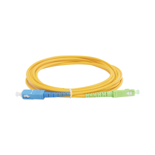 Jumper de Fibra Óptica Monomodo SC/APC-SC/UPC Simplex de 3 metro, 3mm