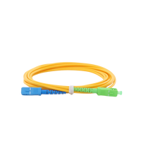 Jumper de Fibra Óptica Monomodo SC/UPC-SC/APC Simplex, Color Amarillo, 3 Metros (9.84 Pies), 3 mm