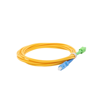 Jumper de Fibra Óptica Monomodo SC/UPC-SC/APC Simplex, Color Amarillo, 3 Metros (9.84 Pies), 3 mm